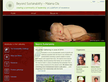 Tablet Screenshot of beyondsustainability.org
